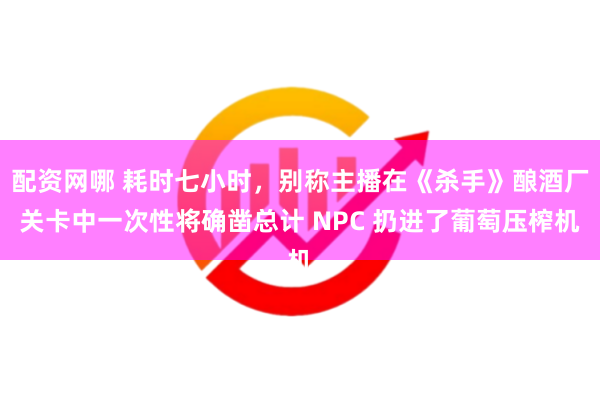 配资网哪 耗时七小时，别称主播在《杀手》酿酒厂关卡中一次性将确凿总计 NPC 扔进了葡萄压榨机
